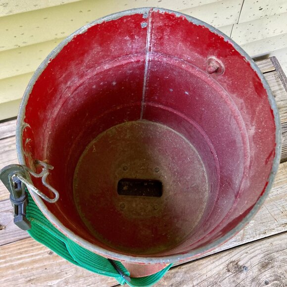 Vintage Cyclone Seeder Red w/ Strap Hand-Held Spreader Urbana, Indiana - Picture 3 of 7
